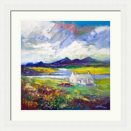 Crofthouse and Peat Stack, Isle of Lewis by John Lowrie Morrison Jolomo