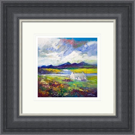 Crofthouse and Peat Stack, Isle of Lewis by John Lowrie Morrison Jolomo