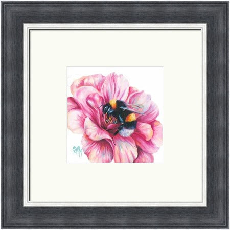 La Vie en Rose Bee on Blossom by Georgina McMaster
