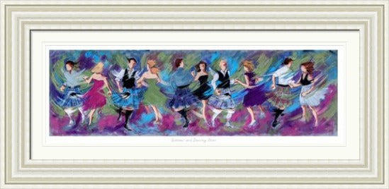 Sporrans and Dancing Shoes Ceilidh Dancing Art Print by Janet McCrorie