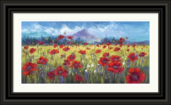 Poppy Field in the Lee of Goatfell, Arran by Jean Feeney