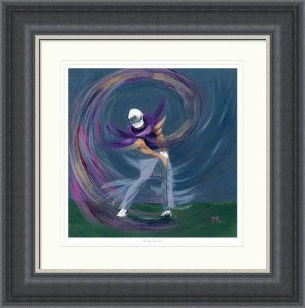 Purple Dreams Golf Art Print by Janet McCrorie