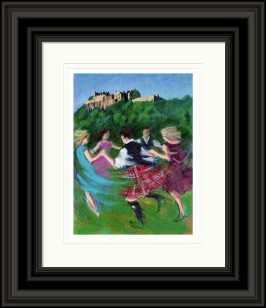 Ceilidh Amidst Majesty, Edinburgh Castle by Janet McCrorie
