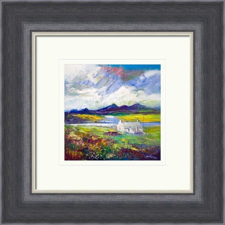Crofthouse and Peat Stack, Isle of Lewis by John Lowrie Morrison Jolomo