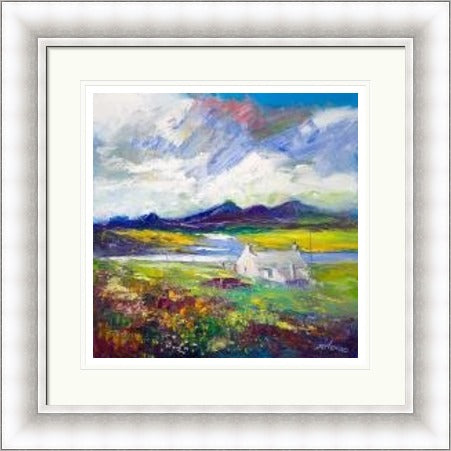 Crofthouse and Peat Stack, Isle of Lewis by John Lowrie Morrison Jolomo