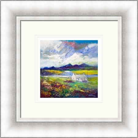 Crofthouse and Peat Stack, Isle of Lewis by John Lowrie Morrison Jolomo