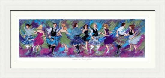 Sporrans and Dancing Shoes Ceilidh Dancing Art Print by Janet McCrorie