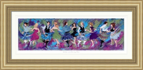 Sporrans and Dancing Shoes Ceilidh Dancing Art Print by Janet McCrorie