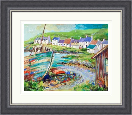 Boatyard, Portnahaven by Ann Vastano