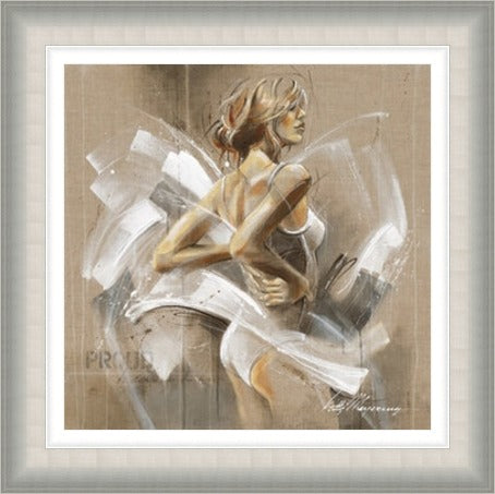 Ballerina White Dress I by Kitty Meijering