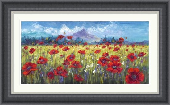 Poppy Field in the Lee of Goatfell, Arran by Jean Feeney