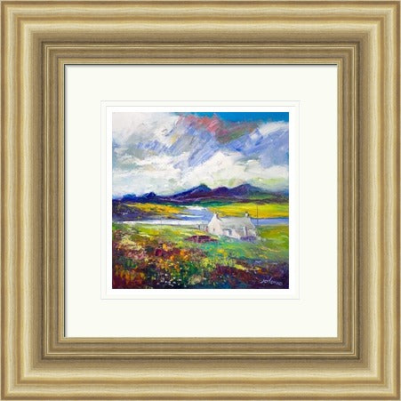 Crofthouse and Peat Stack, Isle of Lewis by John Lowrie Morrison Jolomo