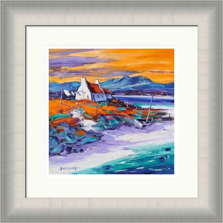 Evening on the Shore, Loch Ewe (Signed Limited Edition) by Jean Feeney