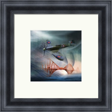 Spitfire Over Forth Bridge - by Esther Cohen