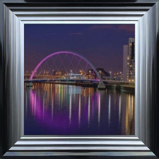 Nightfall at the Squinty Bridge, Glasgow