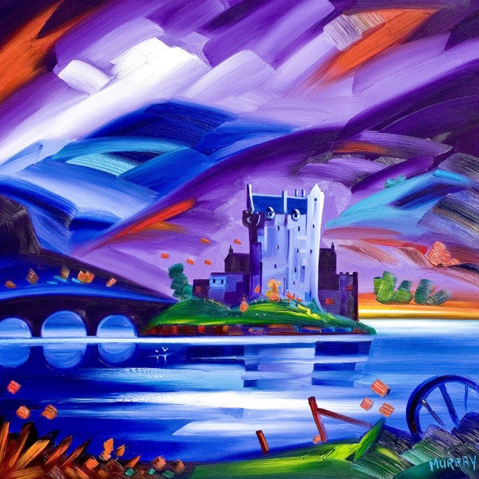 Eilean Donan Castle, Purple Skies by Raymond Murray