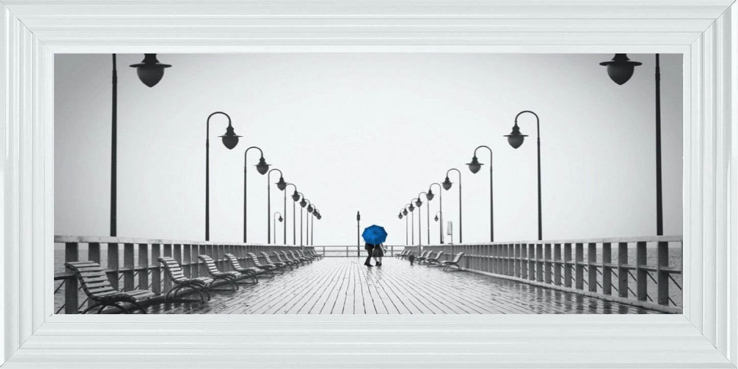 Strolling On The Pier - Blue