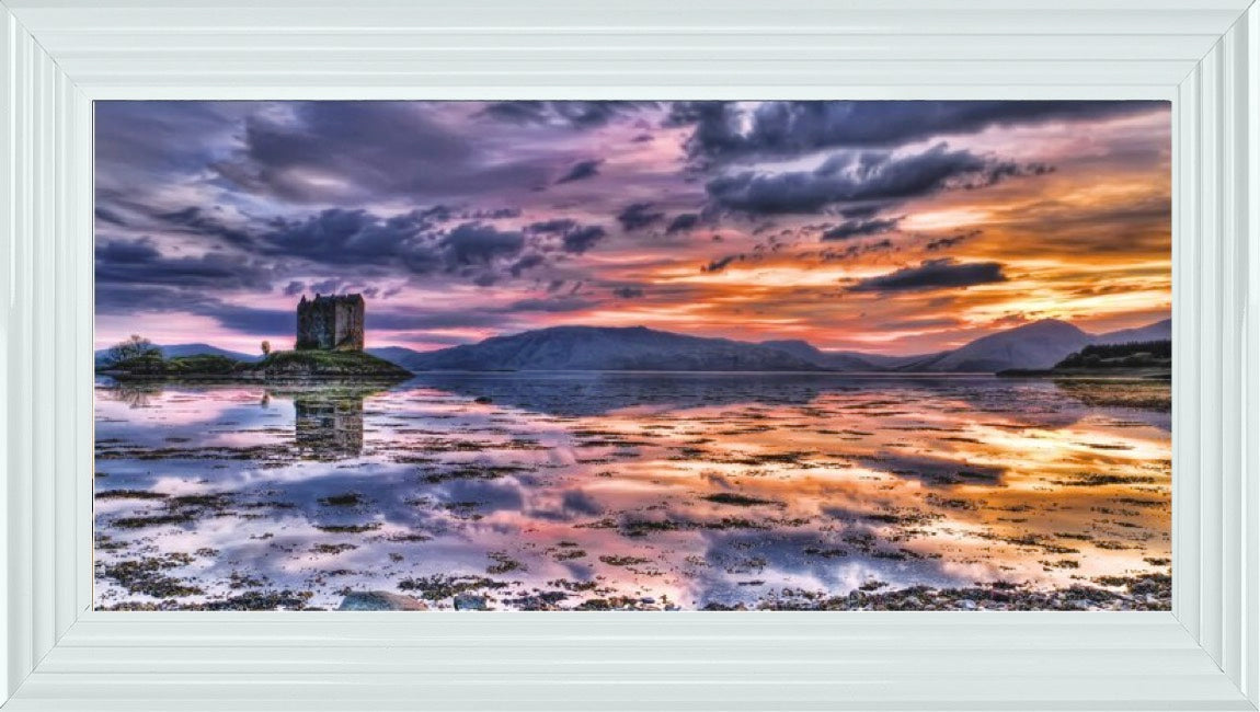 Sunset at Castle Stalker