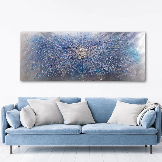 Sapphire & Azure Metal Wall Art