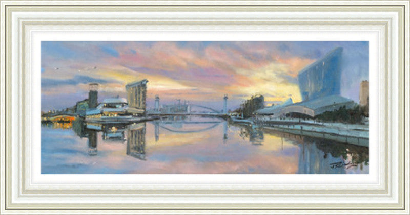 Morning on Salford Quays by James Somerville Lindsay