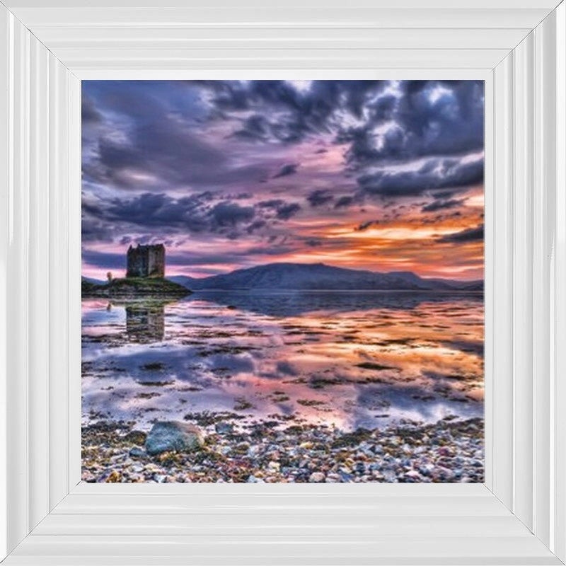 Sunset at Castle Stalker