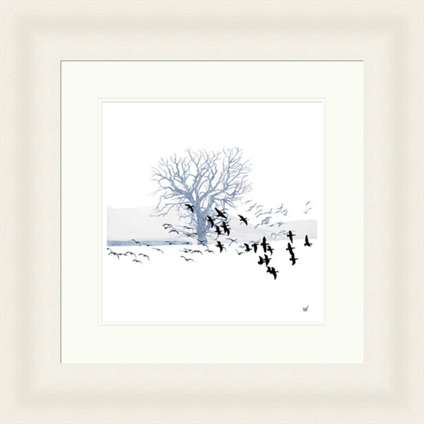 Trees and Geese by Sandra Vick