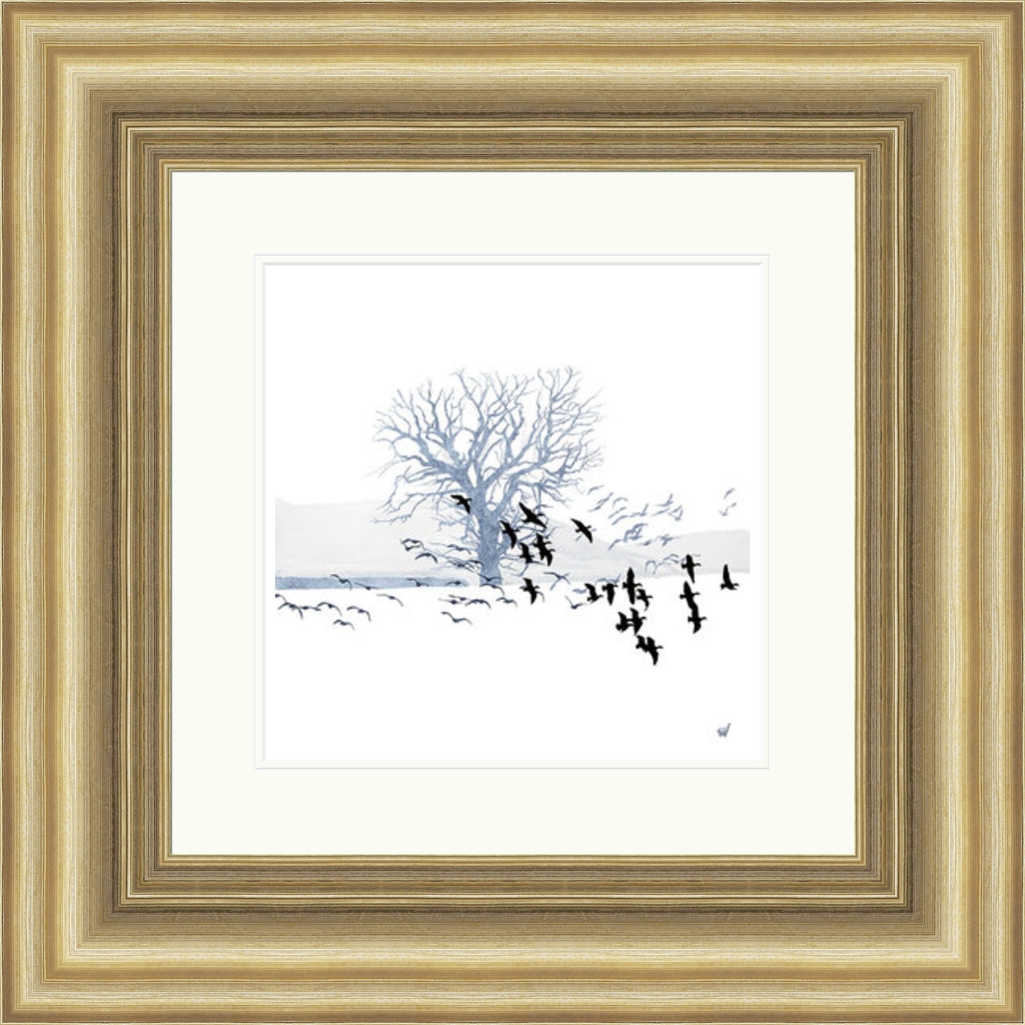 Trees and Geese by Sandra Vick