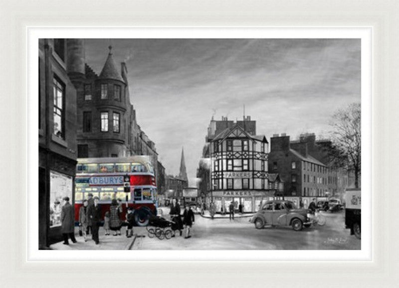 Bristo Street 1950s, Black and White by John M Boyd