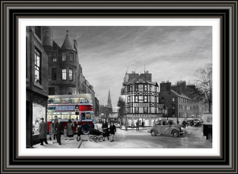 Bristo Street 1950s, Black and White by John M Boyd