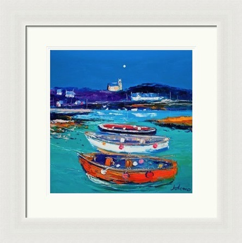 Church and Boats, Arinagour, Isle of Coll by Jolomo