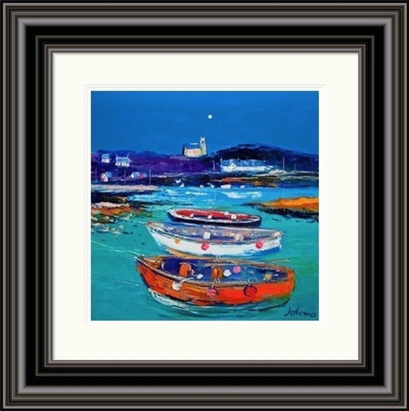 Church and Boats, Arinagour, Isle of Coll by Jolomo