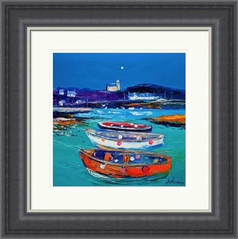 Church and Boats, Arinagour, Isle of Coll by Jolomo