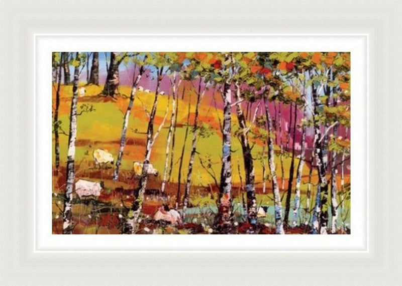Grazing Among The Birches by Daniel Campbell