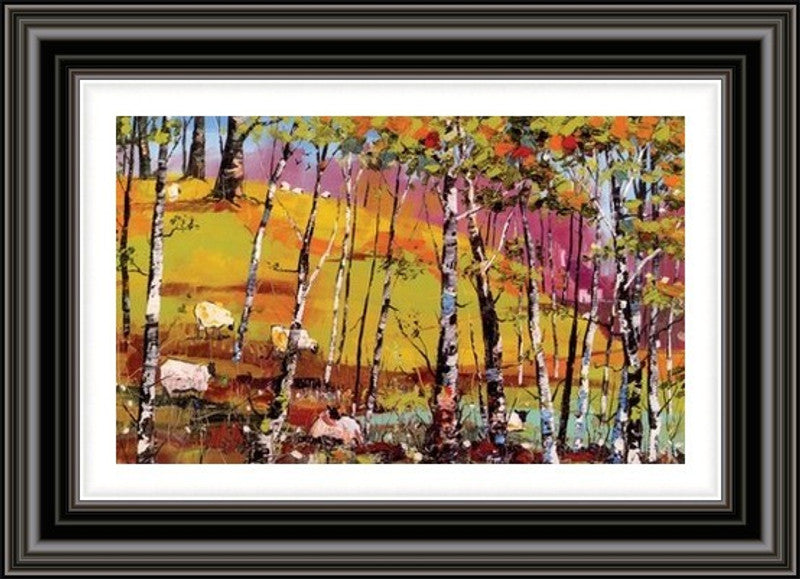 Grazing Among The Birches by Daniel Campbell