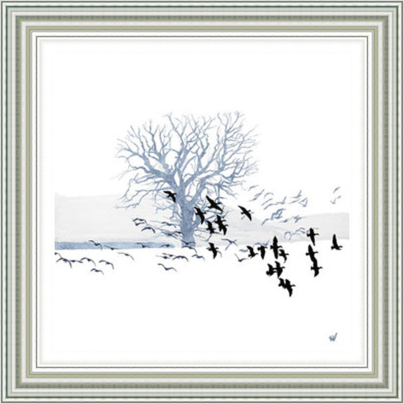 Trees and Geese by Sandra Vick