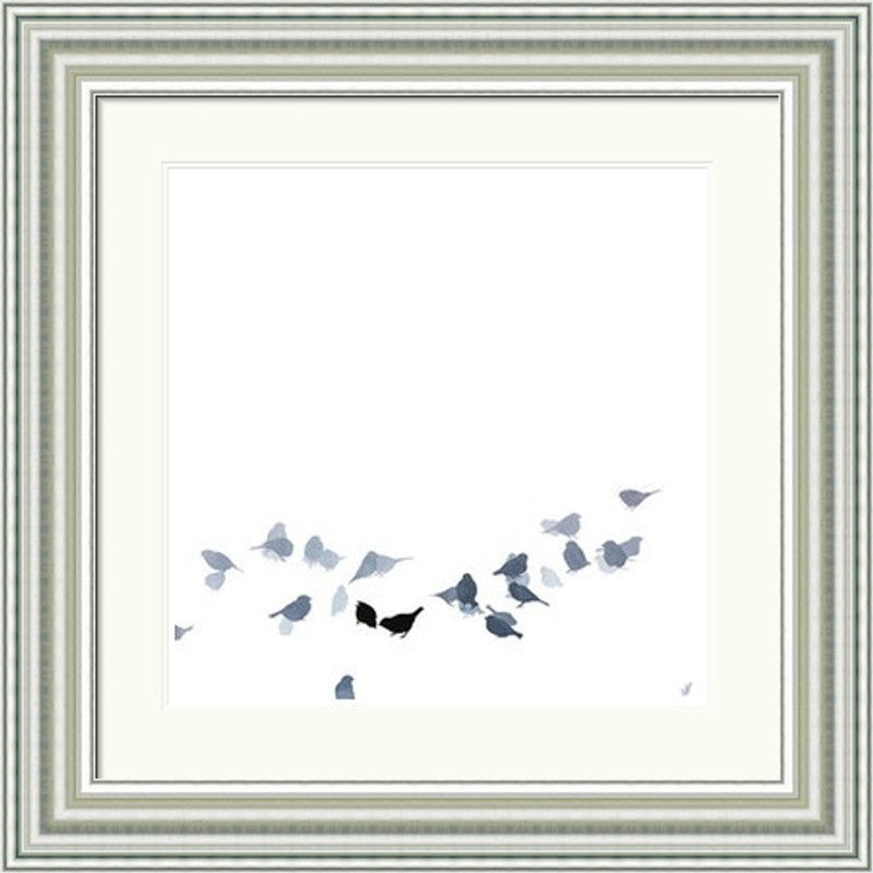 Little Birds Feeding by Sandra Vick