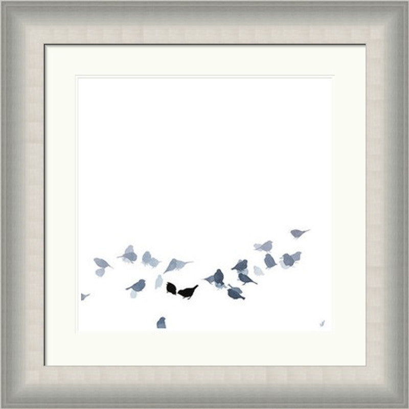 Little Birds Feeding by Sandra Vick