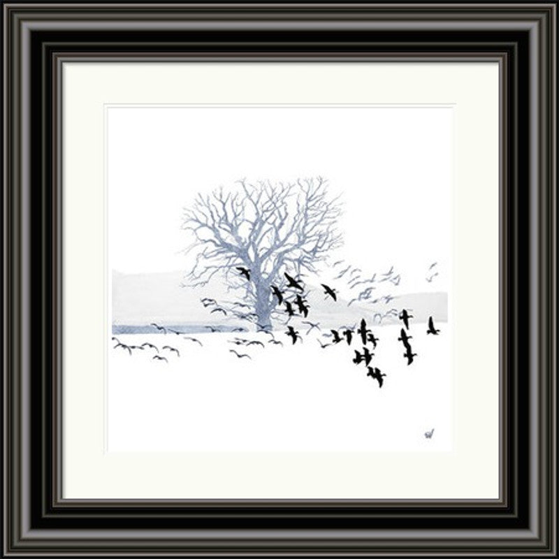 Trees and Geese by Sandra Vick