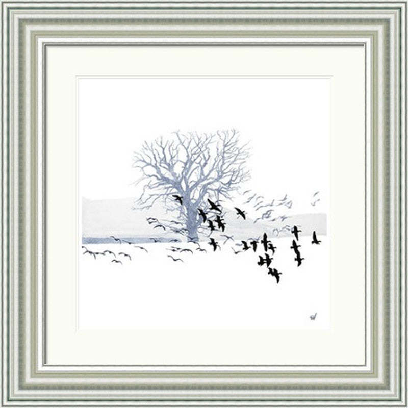 Trees and Geese by Sandra Vick