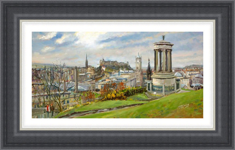 February on Calton Hill by James Somerville Lindsay