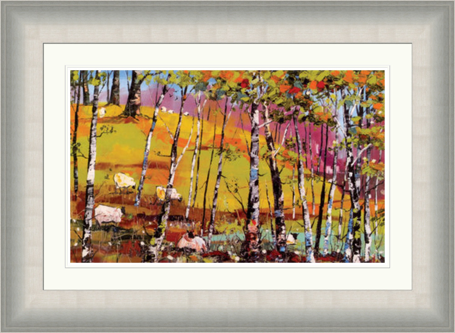 Grazing Among The Birches by Daniel Campbell