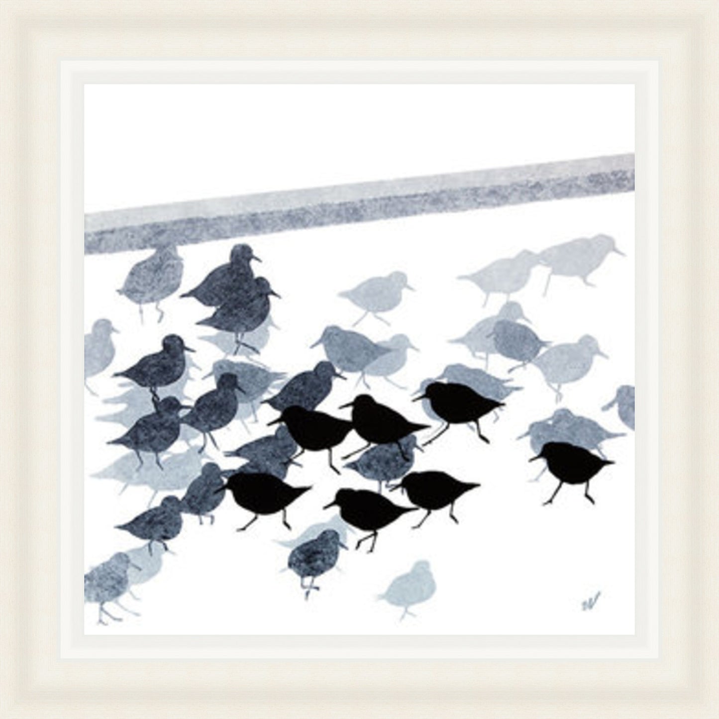 Sanderlings on the Shore by Sandra Vick