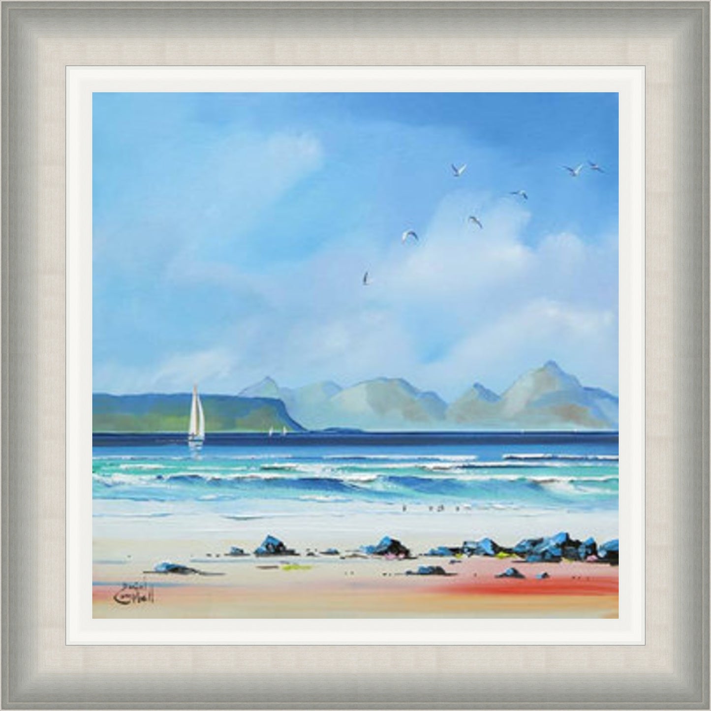 Sailing by Eigg and Rhum by Daniel Campbell