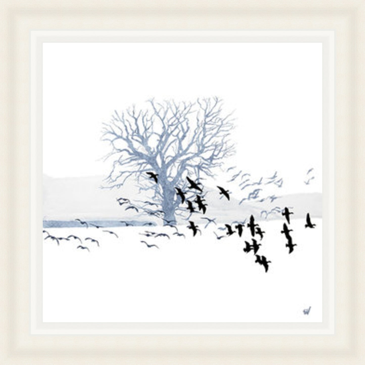 Trees and Geese by Sandra Vick