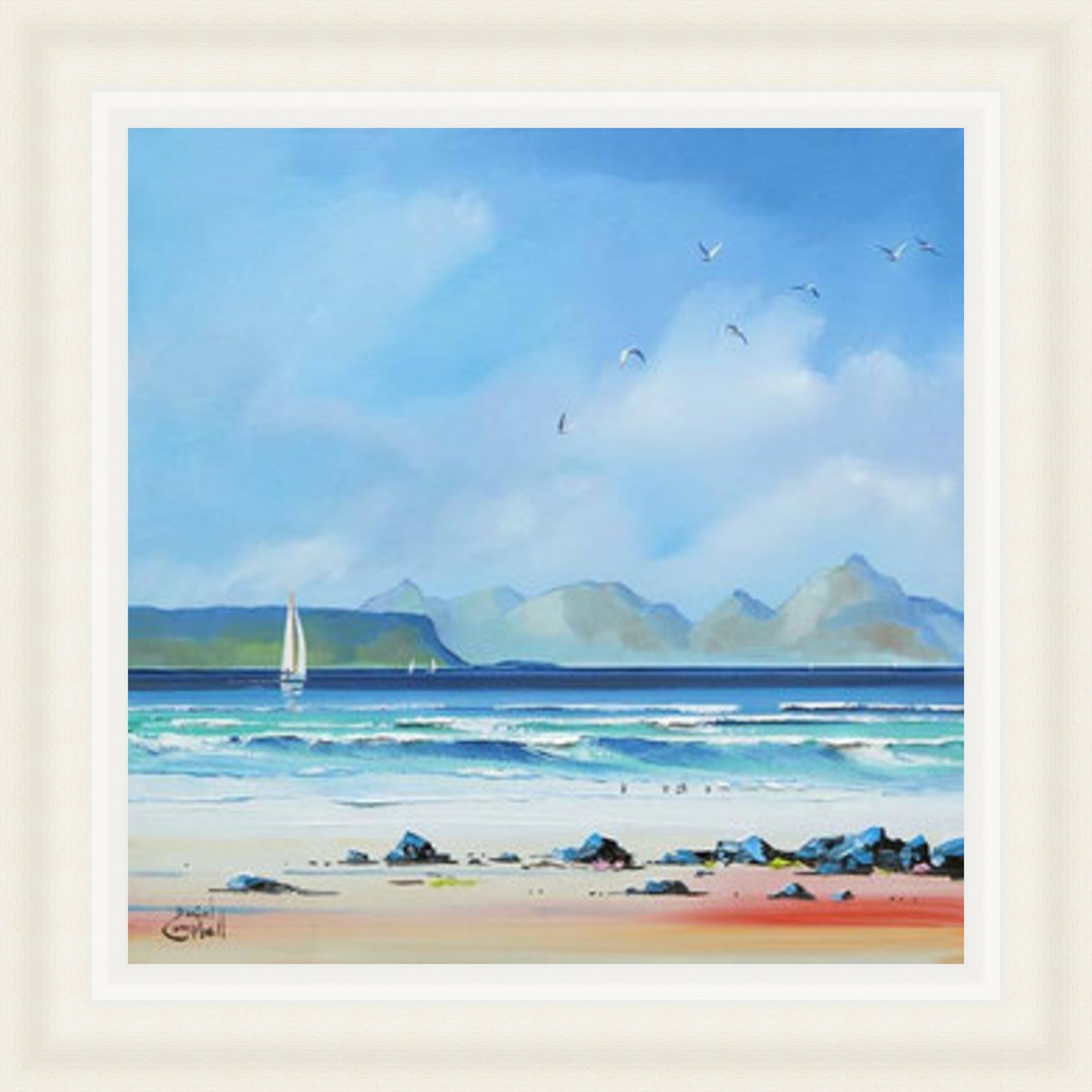 Sailing by Eigg and Rhum by Daniel Campbell