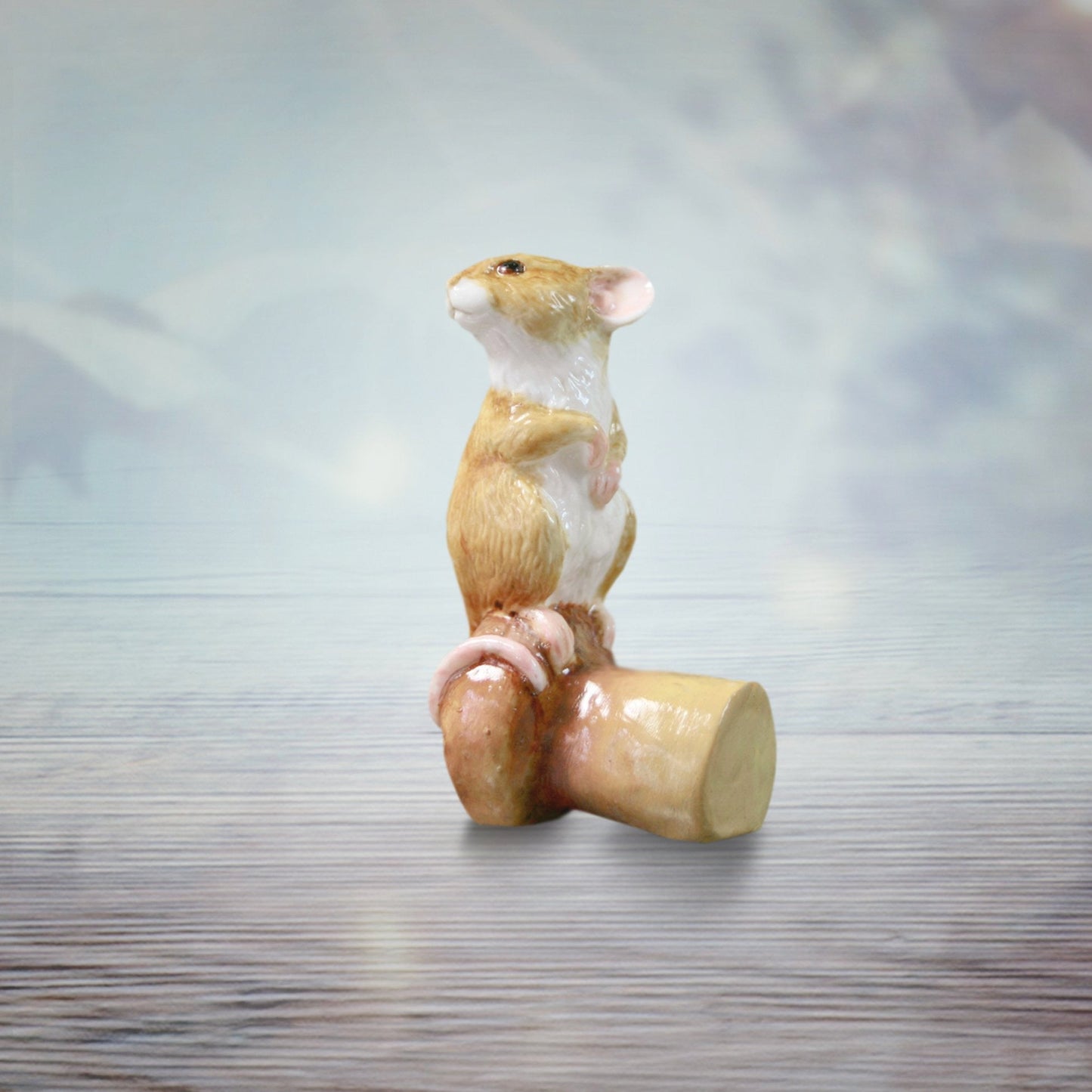 Richard Cooper The Cottage Studio Mouse on Champagne Cork by Keith Sherwin