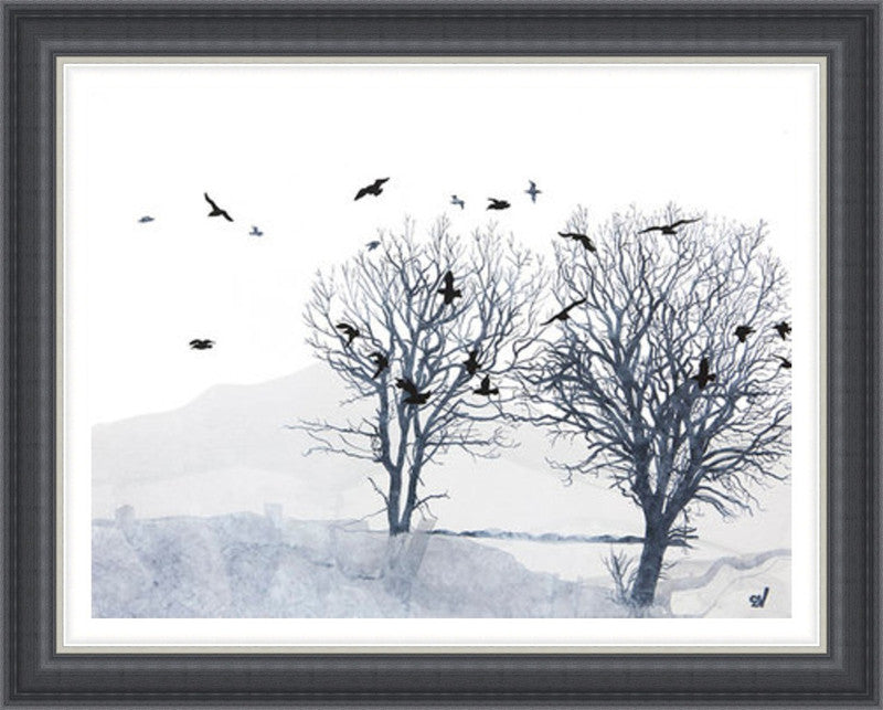 Trees and Gulls by Sandra Vick