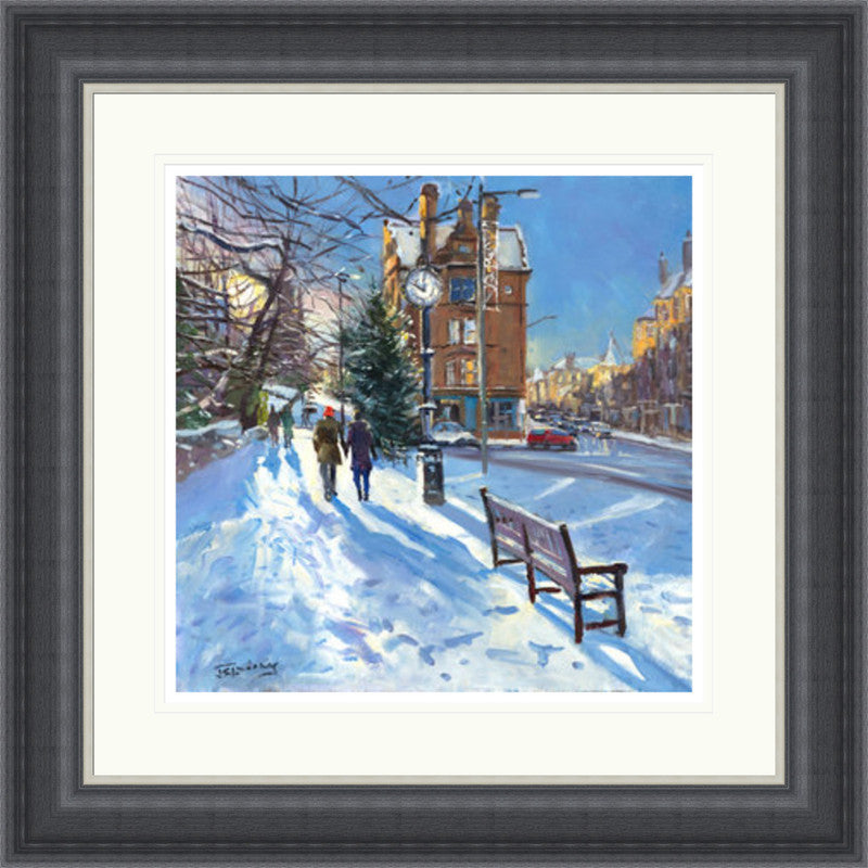 A Winter Walk, Morningside Road by James Somerville Lindsay