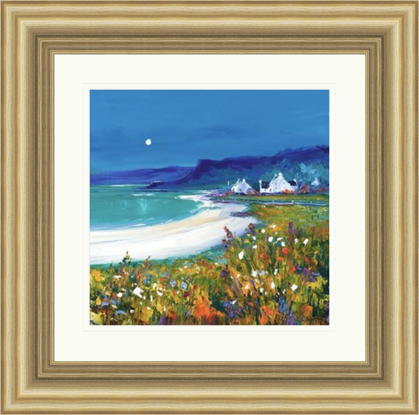 Moonlight, Kildonan Bay Arran by Jean Feeney