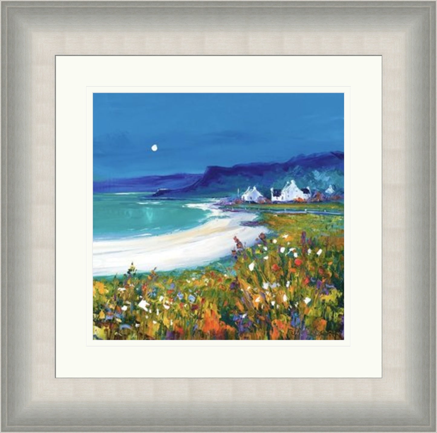 Moonlight, Kildonan Bay Arran by Jean Feeney